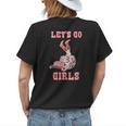 Western Southern Cowgirls Cowboy Hat Boots Lets Go Girls Womens Back Print T-shirt Gifts for Her