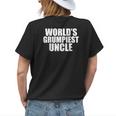 Worlds Grumpiest Uncle Funny Grumpy Sarcastic Moody Uncles Womens Back Print T-shirt Gifts for Her