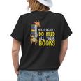 Yes Really Need These Books Giraffe Funny Bookworm Librarian Gifts For Giraffe Lovers Funny Gifts Womens Back Print T-shirt Gifts for Her