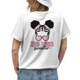 100 Days Sweeter 100 Days Of School Messy Bun Black Girl Womens Back Print T-shirt Gifts for Her