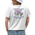 A Woman Cant Survive On Wine Alone Needs A Camper And A Dog Womens Back Print T-shirt Gifts for Her