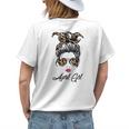 April Girl Classy Mom Life With Leopard Pattern Shades Gift For Women Womens Back Print T-shirt Gifts for Her