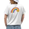 Be Careful Who You Hate Pride Rainbow Gay Pride Ally Lgbtq Womens Back Print T-shirt Gifts for Her