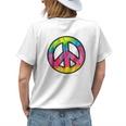 Be Kind Always Fun Tie Dye Peace Sign KindnessWomens Back Print T-shirt Gifts for Her