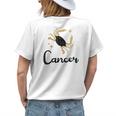 Cancer Zodiac Apparel For Men Women Funny Zodiac Sign Gift Womens Back Print T-shirt Gifts for Her