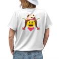 Cowgirl Funny Halloween Costume Graphic Womens Back Print T-shirt Gifts for Her