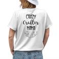 Crazy Crafter Mama - Funny Mom Sewing Crafting Gift Womens Back Print T-shirt Gifts for Her