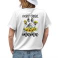 Cute Cocker Spaniel Mama Sunflower Dog Mom Mothers Day Womens Back Print T-shirt Gifts for Her