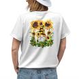 Cute Sunflower Gnome For Funny Gardener And Cute Mom Summer Womens Back Print T-shirt Gifts for Her