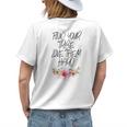 Find Your Tribe Love Them Hard Cute Mom Motherhood Flowers Womens Back Print T-shirt Gifts for Her