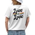 Gay Pride Lgbt Love Is Love Lgbt Gay Lesbian Pride Womens Back Print T-shirt Gifts for Her