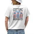 Getting Star Spangled Hammered Beer Lover Funny 4Th Of July Womens Back Print T-shirt Gifts for Her