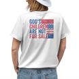 Gods Children Are Not For Sale Funny Quote Gods Children Womens Back Print T-shirt Gifts for Her