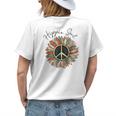 Hippie Soul Daisy Peace Sign Flower Lovers Womens Back Print T-shirt Gifts for Her