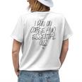I Run On Coffee And Essential Oils Sarcastic Oil Funny Mom Gift For Womens Womens Back Print T-shirt Gifts for Her