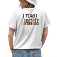 I Teach Kindness Asl Kindness Day Be Kind Anti Bullying Womens Back Print T-shirt Gifts for Her