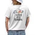 Im Nicer After Kickboxing Funny Floral Flowers Gift Mom Womens Back Print T-shirt Gifts for Her