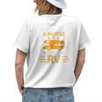 Never Underestimate A Nurse With An Rv Camper Gifts Womens Back Print T-shirt Gifts for Her