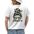 Proud Mom Proud Mom Autism Messy Bun Autism Mom Womens Back Print T-shirt Gifts for Her