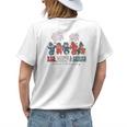 Red White And Babies Labor And Delivery Nurse 4Th Of July Womens Back Print T-shirt Gifts for Her
