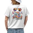 Retro Last Day Of School Schools Out For Summer Teacher Life Womens Back Print T-shirt Gifts for Her