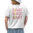 Retro Vintage Howdy Rodeo Western Country Southern Cowgirl Womens Back Print T-shirt Gifts for Her