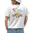 T Is For Teacher And Tacos Funny Back To School Teaching Womens Back Print T-shirt Gifts for Her