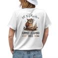 All Together Now Summer Reading 2023 Book Owl Reading Book Women's T-shirt Back Print Gifts for Her