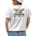 Trailer Park Goddess Camouflage Funny Redneck White Trash Womens Back Print T-shirt Gifts for Her