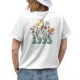 Vintage Floral 1993 Vintage 30Th Birthday 30 Years Old Women Womens Back Print T-shirt Gifts for Her