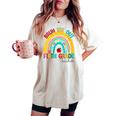 End Of School Year Bruh We Out Teacher 5Th Grade Rainbow Women's Oversized Comfort T-shirt Ivory