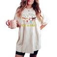 Be A Friend Not A Bully Groovy No Bullying Unity Day Orange Women's Oversized Comfort T-shirt Ivory