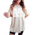 Engagement In My Bride Era Groovy Bachelorette Party Women's Oversized Comfort T-shirt Ivory