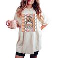 Momster Spooky Mama Groovy Halloween Costume For Moms Women's Oversized Comfort T-shirt Ivory