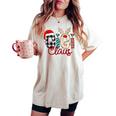 Gigi Claus Reindeer Christmas Women's Oversized Comfort T-shirt Ivory
