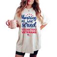 Honoring All Who Served Thank You Veterans Day Women Women's Oversized Comfort T-shirt Ivory