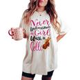 Never Underestimate A Girl With A Cello Cool Quote Women's Oversized Comfort T-shirt Ivory