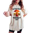 Never Underestimate An Old July Man Who Loves Whiskey Women's Oversized Comfort T-shirt Ivory