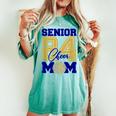 Senior Cheer Mom 2024 Cheerleader Parent Class Of 2024 Women's Oversized Comfort T-shirt Blue Jean