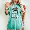Aquarius Girl Wink Eye Woman Face Wink Eyes Lady Birthday Women's Oversized Comfort T-shirt Chalky Mint
