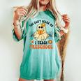 You Can't Scare Me I Teach Preschool Teacher Halloween Ghost Women's Oversized Comfort T-shirt Chalky Mint