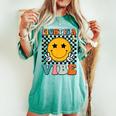 Eight Is A Vibe 8Th Birthday Groovy Boys Girls 8 Years Old Women's Oversized Comfort T-shirt Chalky Mint