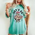 Let's Go Ghouls Cute Ghost Cowgirl Western Halloween Women's Oversized Comfort T-shirt Chalky Mint
