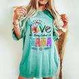 I Love Being Called Mama Mom Daisy Flower Cute Women's Oversized Comfort T-shirt Chalky Mint