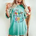 I Love Being Called Mommy Mom Daisy Flower Cute Women's Oversized Comfort T-shirt Chalky Mint