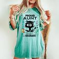Proud Aunt Of A Class Of 2023 Graduate Cool Black Cat Women's Oversized Comfort T-shirt Chalky Mint