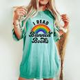 I Read Banned Books Retro Literature Rainbow Reading Vintage Women's Oversized Comfort T-shirt Chalky Mint