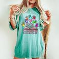 All Together Now Summer Reading 2023 Boho Flowers Floral Women's Oversized Comfort T-shirt Chalky Mint