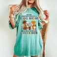 Never Underestimate A Dog Mom Who Was Born In November Women's Oversized Comfort T-shirt Chalky Mint
