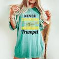 Never Underestimate A Girl With A Trumpet Band Women's Oversized Comfort T-shirt Chalky Mint